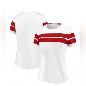 NWT Atlanta‎ Falcons WEAR By Erin Andrews Women's T-Shirt - White NFL